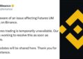 Binance Restores Futures Trading After Brief Unified Margin Outage