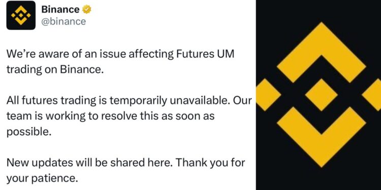 Binance Restores Futures Trading After Brief Technical Halt