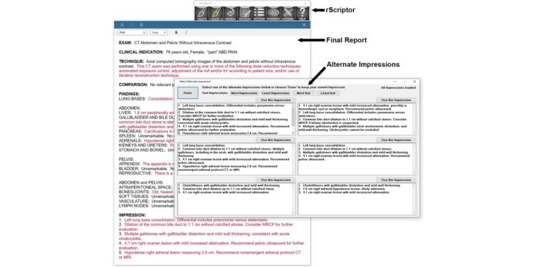 rScriptor Enhances Radiology Workflow With Flexible AI Impression Generation